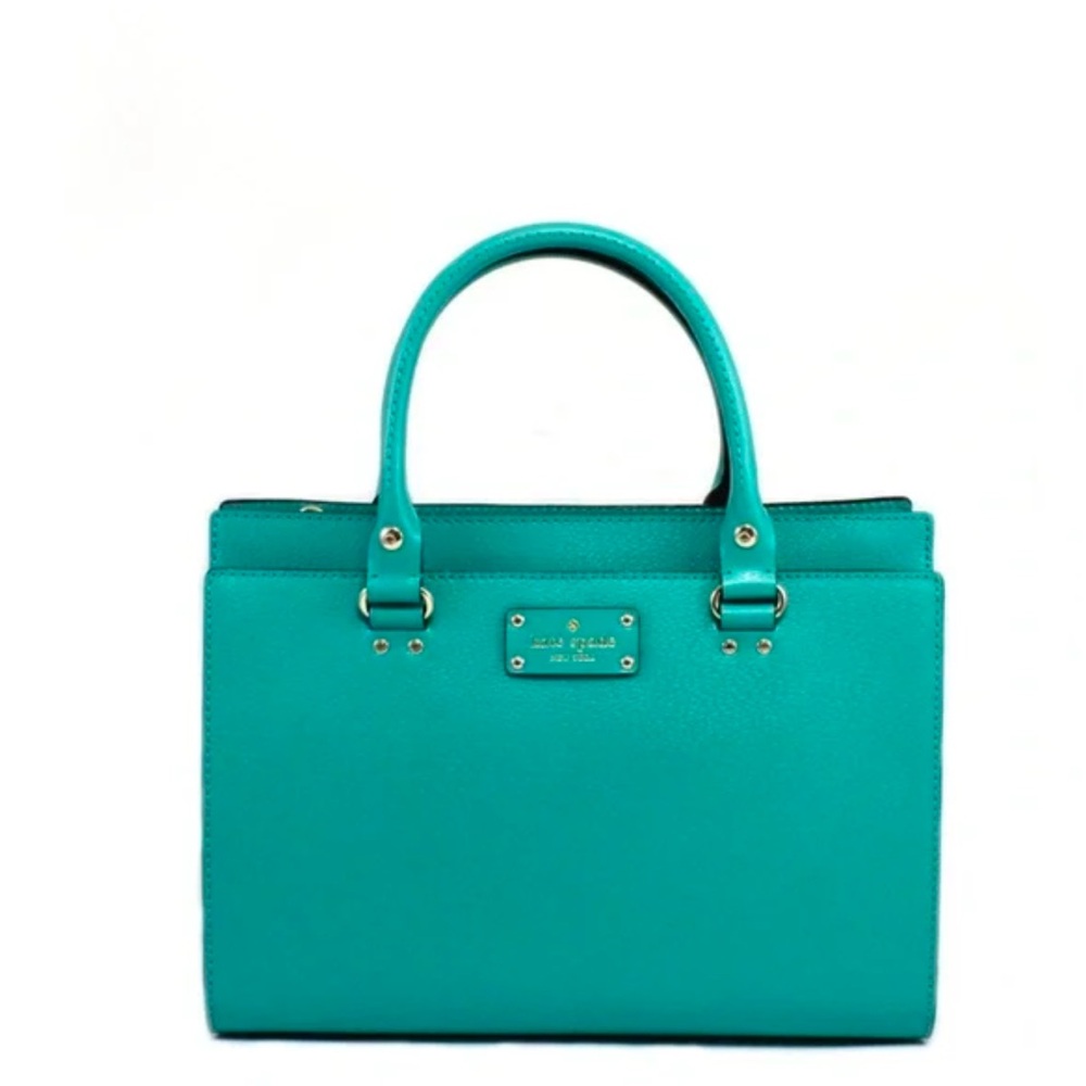 Kate Spade Blue Tote Bag with Structured Design
